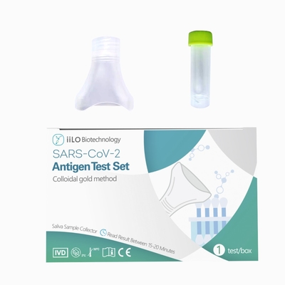 Snelle reactie iiLO Antigeen Snelle zelftest SARS-CoV-2 Speekselmonsterafscheider 1 test/doos